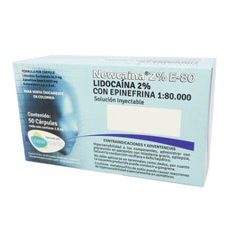 NEWCAINA CAJA X 50 CARPULES LIDOCAINA CON EPINEFRINA 2% CARPULE