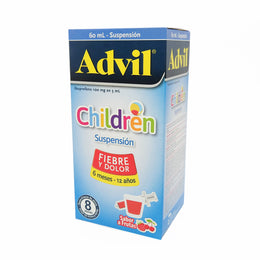 ADVIL CHILDREN IBUPROFENO 100MG/5ML SUSPENSION FRASCO X 60 ML.