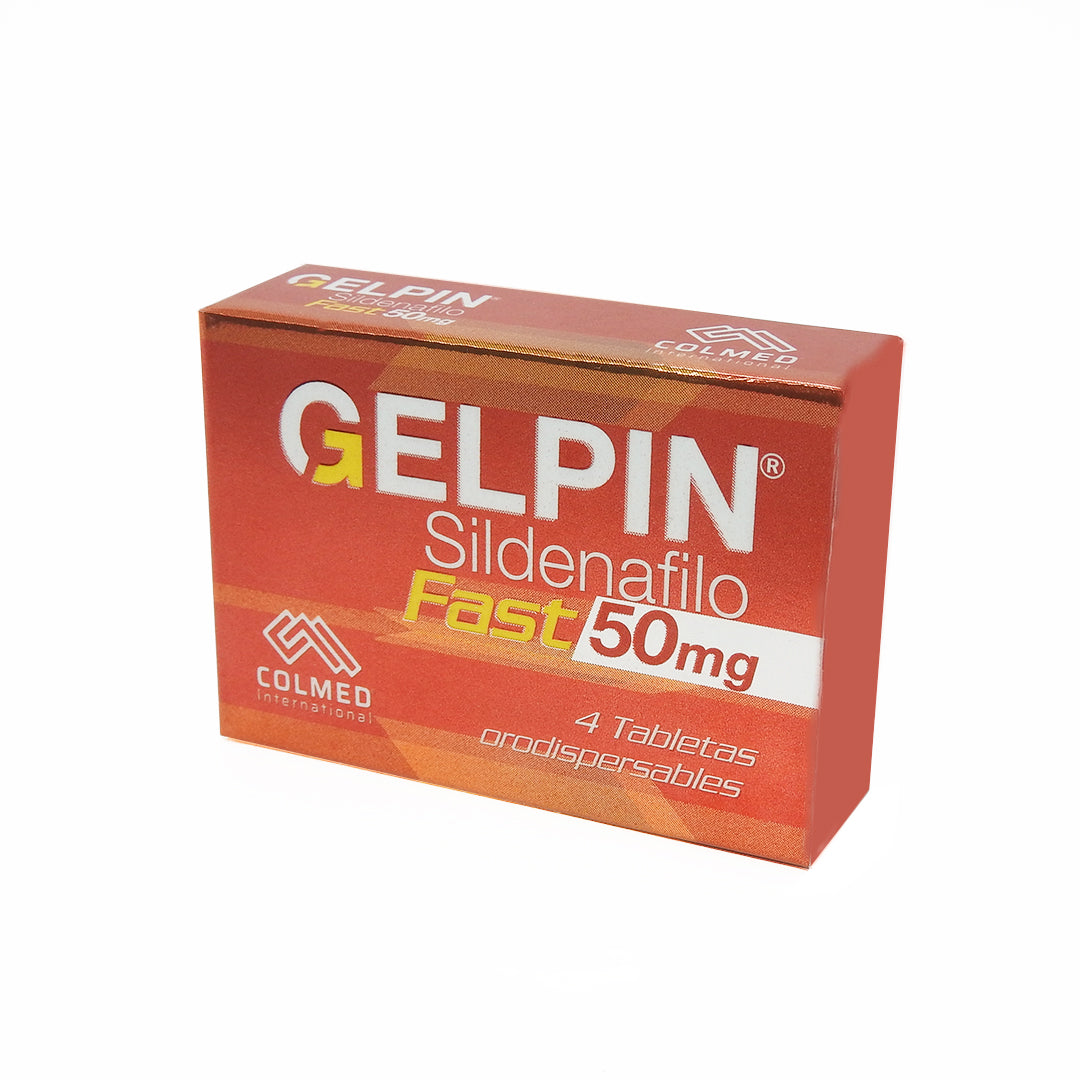 GELPIN FAST CAJAX4 SILDENAFIL 50MG MASTICABLE