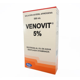 VENOVIT BOLSAX500ML DEXTROSA EN AGUA DESTILADA 5% INY