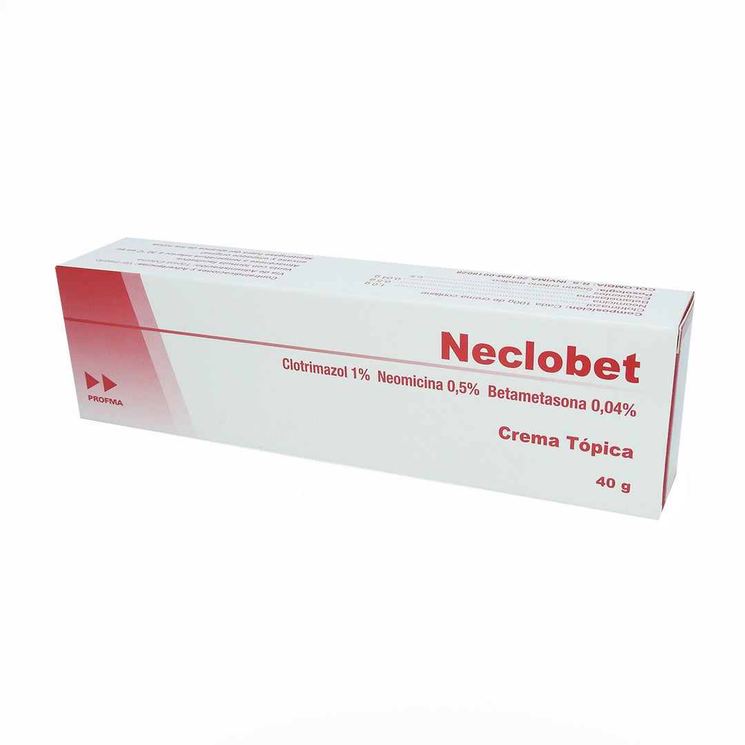 NECLOBET TUBOX40G CLOTRIMAZOL+NEOMICINA+BETAMETASONA CREM TOP
