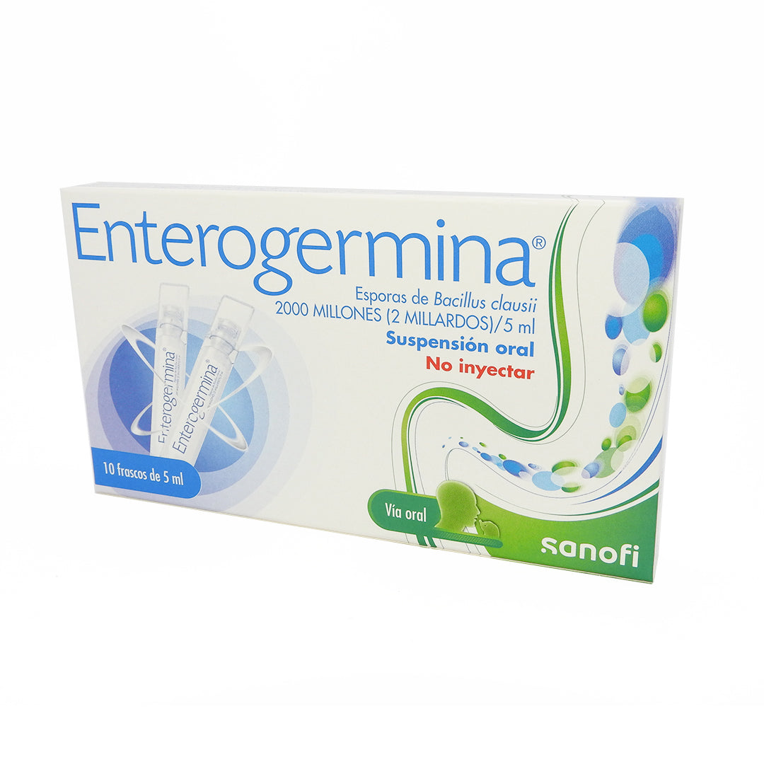 ENTEROGERMINA CAJA X 10 ESPORAS DE BACILLUS 2 MILLONES/5ML SOLUCION ORAL