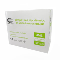 JERINGA DE 3ML CON AGUJA DE 23X1 CAJAX100
