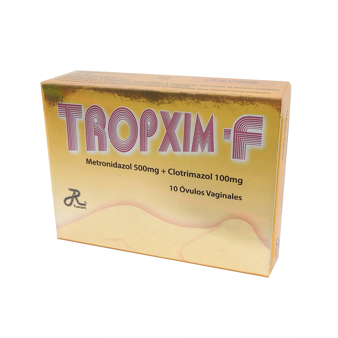 TROPXIM-F CAJAX10 CLOTRIMAZOL+METRONIDAZOL 100+500MG OV