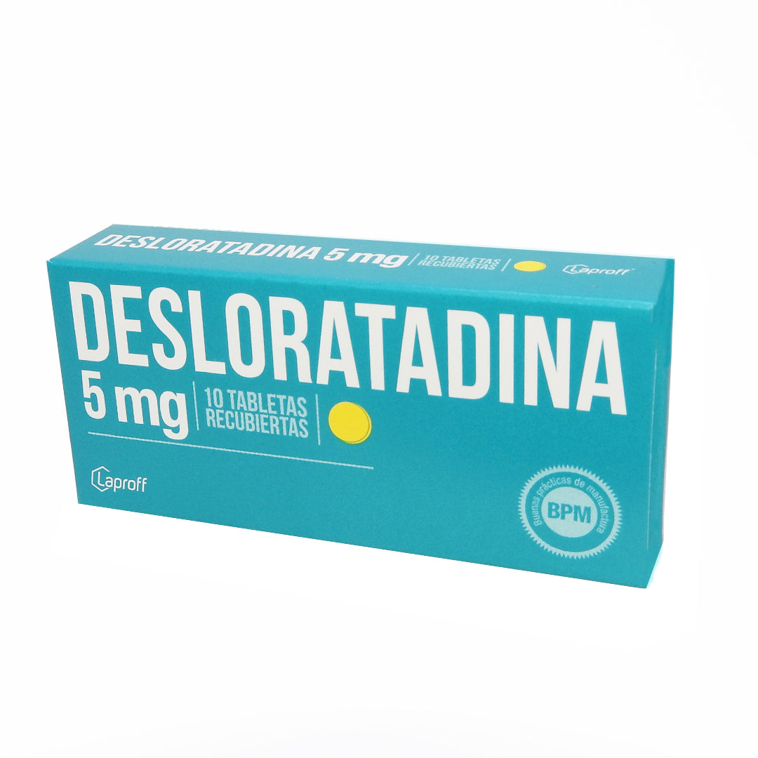 DESLORATADINA 5MG TAB REC CAJAX10.