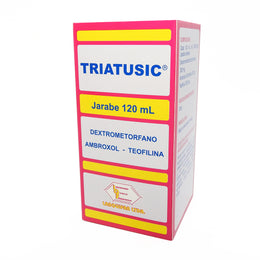 TRIATUSIC DEXTROMETORFANO AMBROXOL TEOFILINA JARABE 120ML.