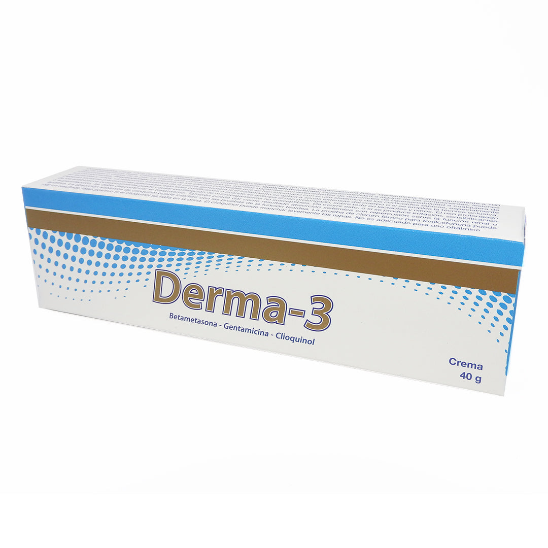 DERMA-3 TUBOX40G BETAMETASONA+GENTAMICINA+CLIOQUINOL CR TOP
