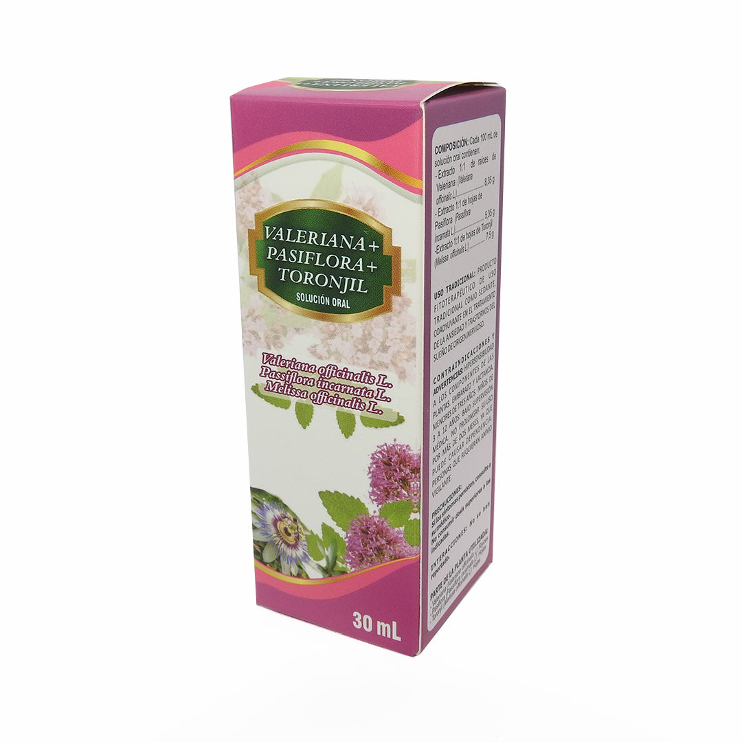 VALERIANA + PASIFLORA + TORONJIL GOTAS FCOX30ML