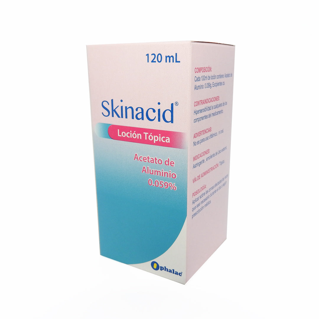 SKINACID FCOX120ML ACETATO DE ALUMINIO 0.059G/100ML LOC