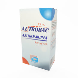 AZITROBAC FCO X15 ML AZITROMICINA 200MG/5ML SUSP ORAL