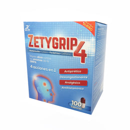 ZETYGRIP 4 CAJAX100 ACETAMINOF+CAFEINA+FENILEFR+CETIRI