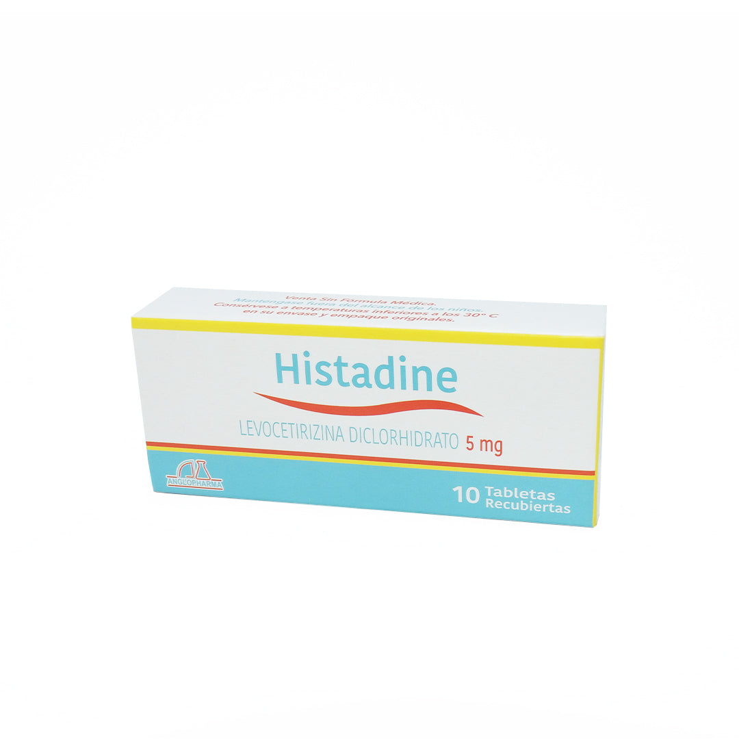 HISTADINE CAJAX10 LEVOCETIRIZINA 5MG TAB REC