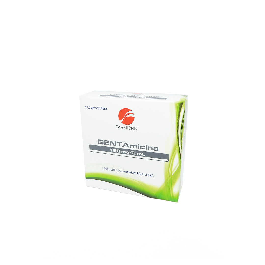 GENTAMICINA 160MG/2ML INY CAJA X10