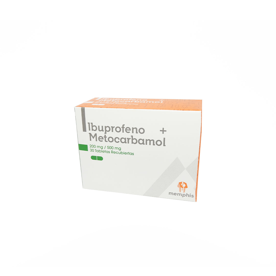 IBUPROFENO+METOCARBAMOL 200+500 MG TAB CAJAX30