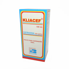 KLIACEF FCO X100ML CEFRADINA  250MG/5ML SUSP ORAL