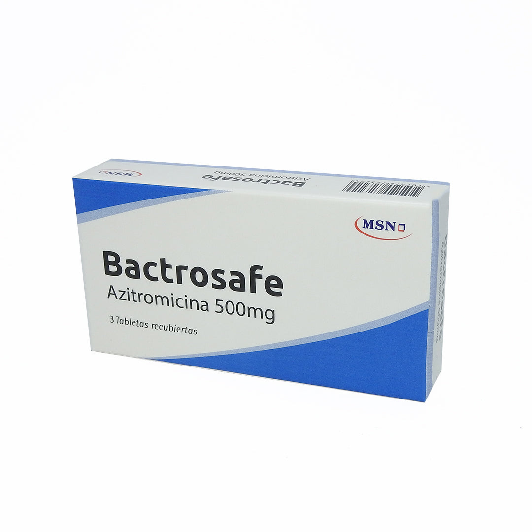 BACTROSAFE AZITROMICINA 500MG TAB REC CAJAX3