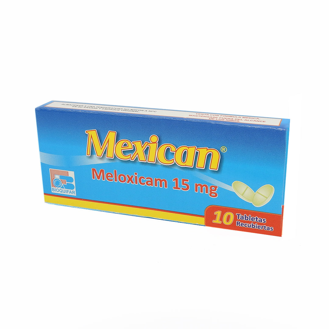 MEXICAN CAJA X10 MELOXICAM 15MG TAB