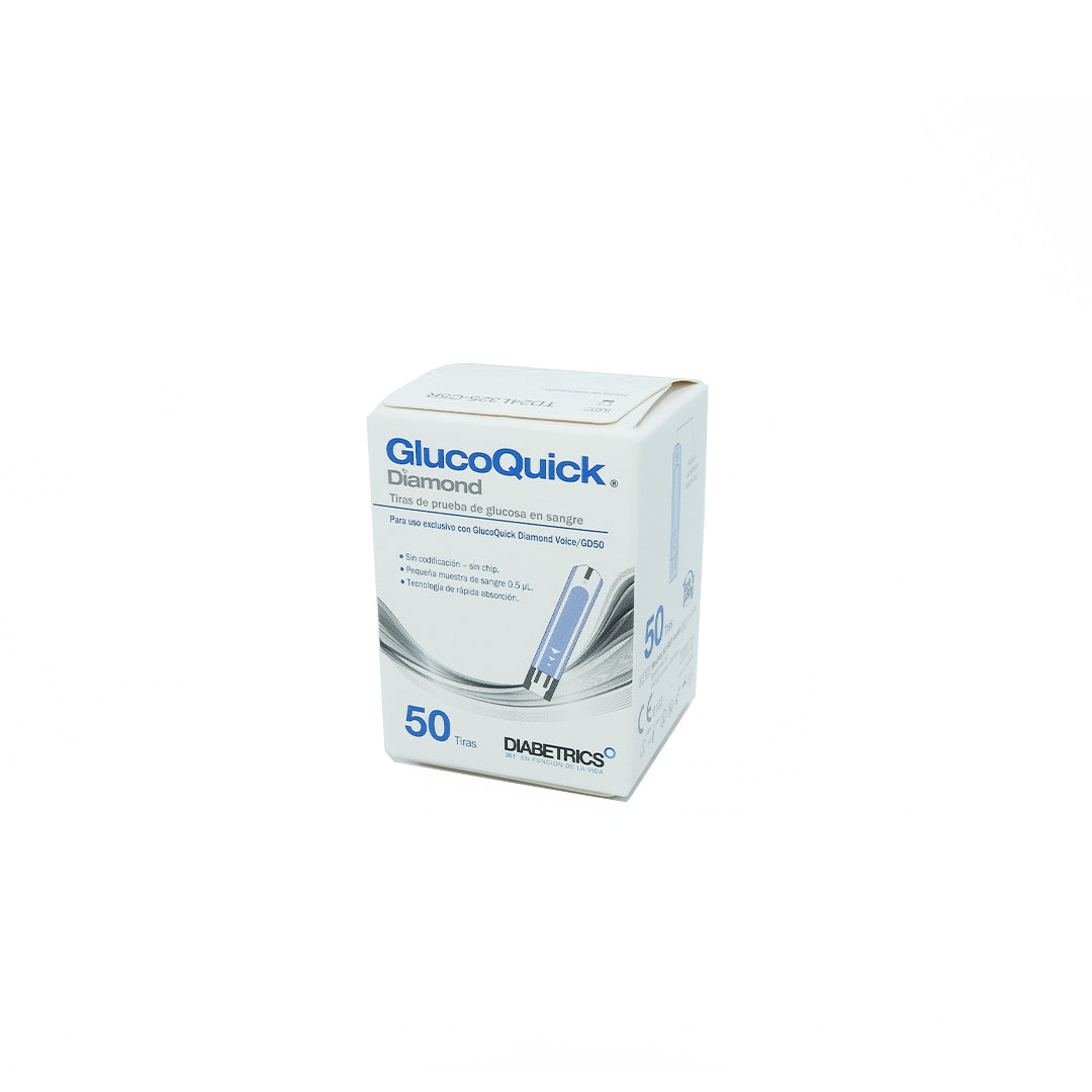 TIRA REACTIVA GLUCOSA GLUCOQUICK G50 DIAMOND CAJAX50