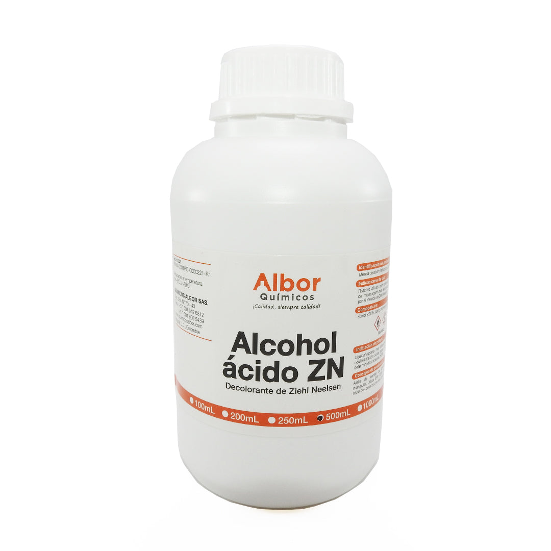 DECOLORANTE DE ZIEHL (ALCOHOL ACIDO ZN) REF. 12221 FCOX500ML
