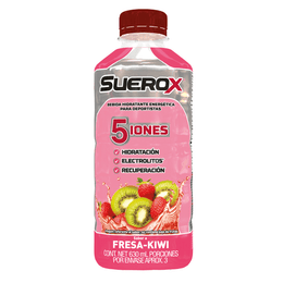 SUEROX FCOX630ML BEBIDA HIDR 5 IONES FRESA-KIWI