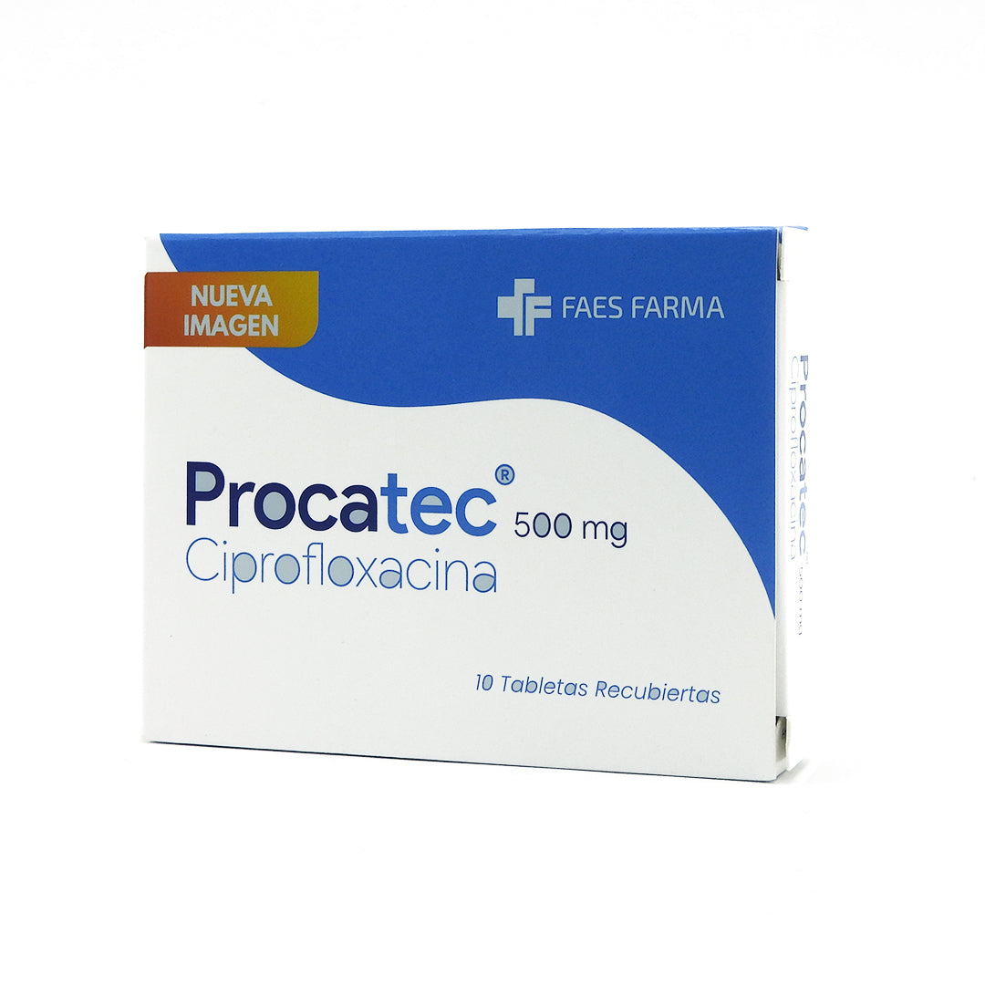 PROCATEC CAJA X10 CIPROFLOXACINA 500MG TAB REC