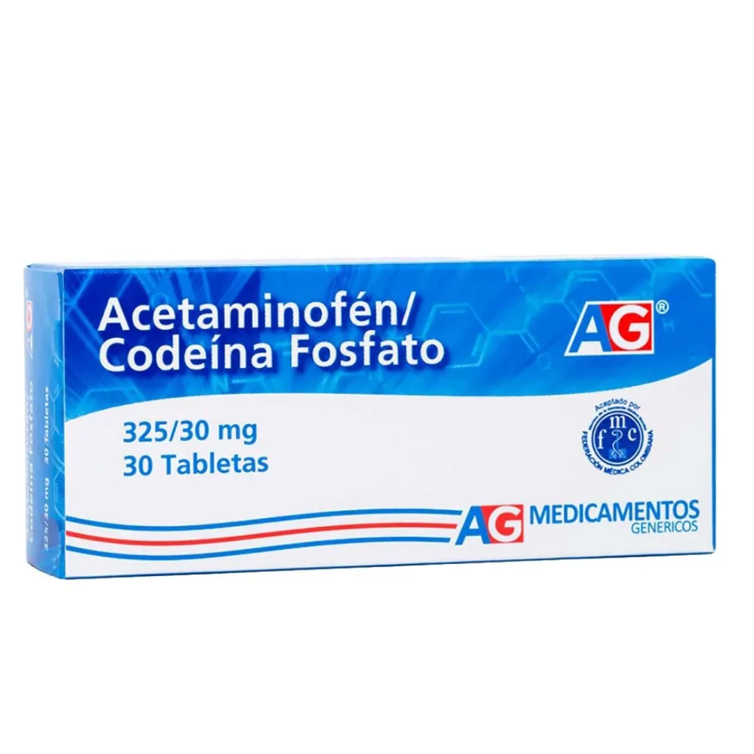 ACETAMINOFEN+CODEINA 325MG/30MG TAB CAJAX30