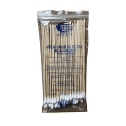 APLICADORES DE MADERA CON ALGODON BOLSAX100