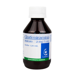 CLORFENIRAMINA 2MG/5ML JBE FCOX120ML