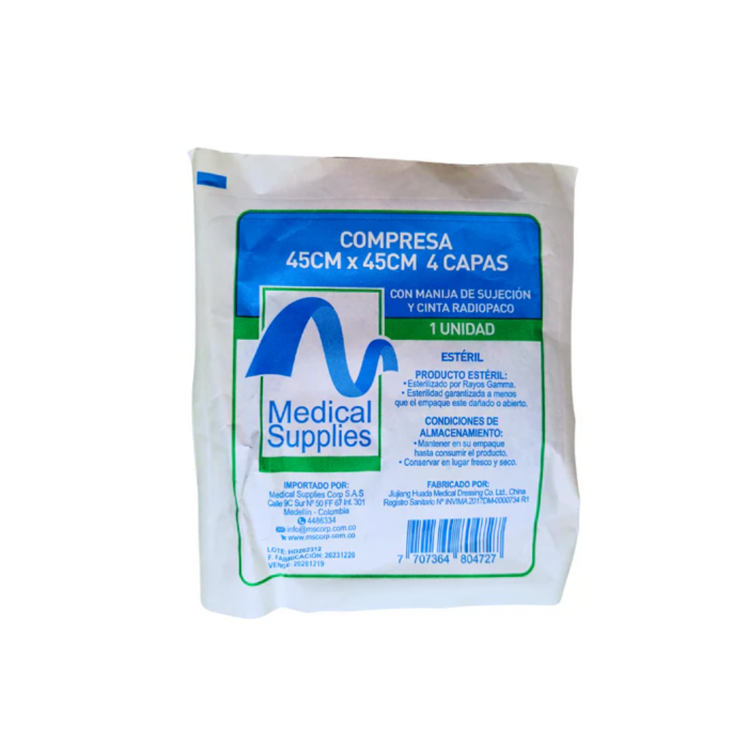 COMPRESA N/E DE 45 X 45 UNIDAD