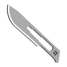 CUCHILLA PARA BISTURÍ # 22 UNIDAD