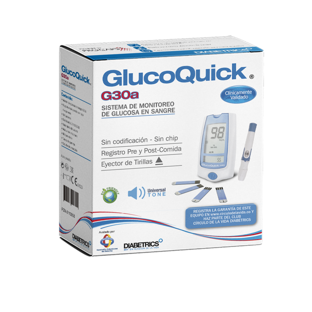 GLUCOMETRO GLUCOQUICK G30A EQUIPO
