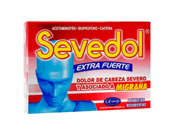 SEVEDOL EXTRA FUERTE CAJAX60 ACETAMINOFEN+IBUPROFENO+CAFEINA TAB